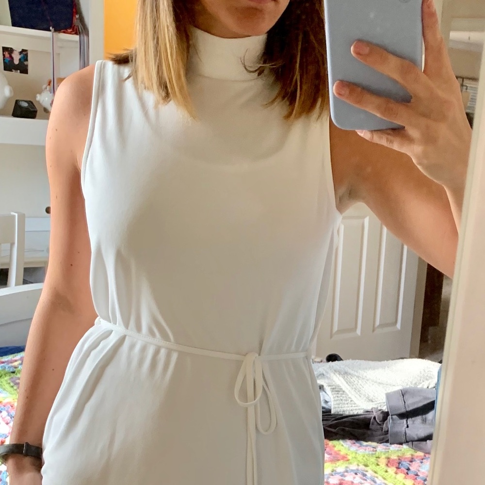 Topshop mock neck tank